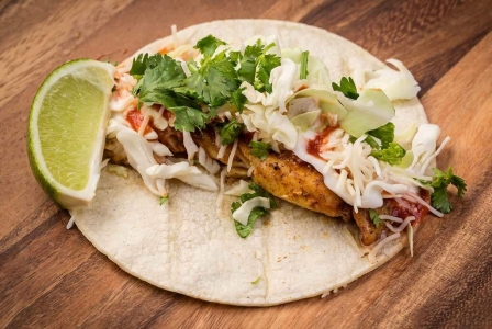 Chido Mexican softshell fish taco